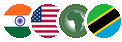India, United States, African Union and Tanzania